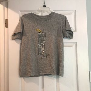 J. Crew Short Sleeve Crew Neck M Shirt Gray